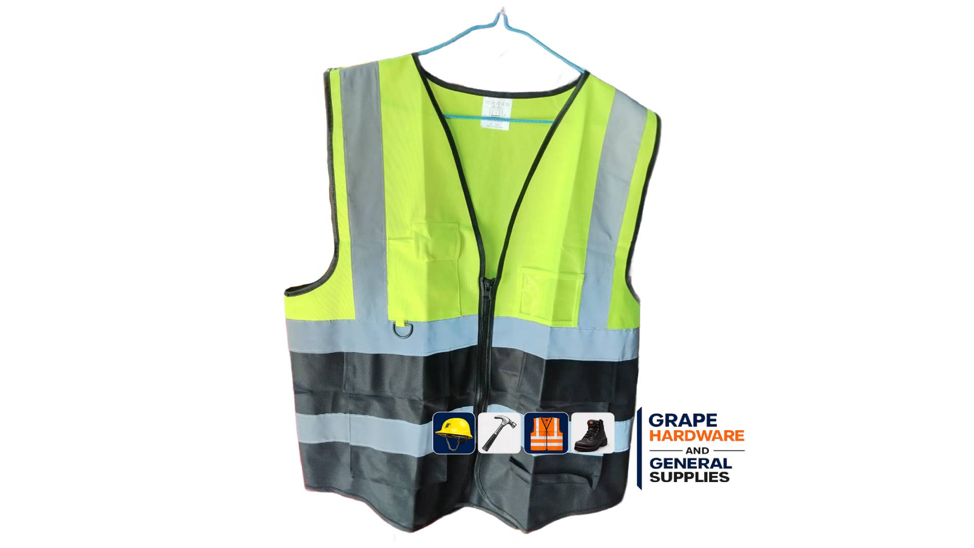 Hi Vis Vests For Women Men High Visibility Reflective Safety Security Vest With Pockets Zipper Front Meets ANSI/ISEA Standards