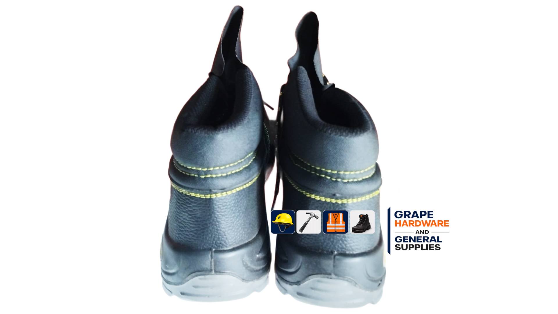FORLI Safety Boot | S3+Ci+SRC Black Leather, Metal Toe, Steel Anti-Piercing Insole - Image 4