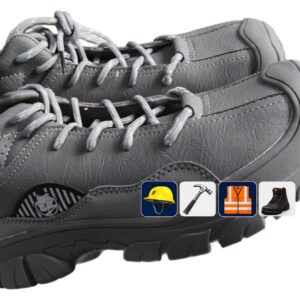 ZWENDE Hiking boots Leather Boots Men Indestructible Shoes Anti-smash Anti-puncture Safety Shoes Men Water Proof Work Boots Protective (Size : 43)