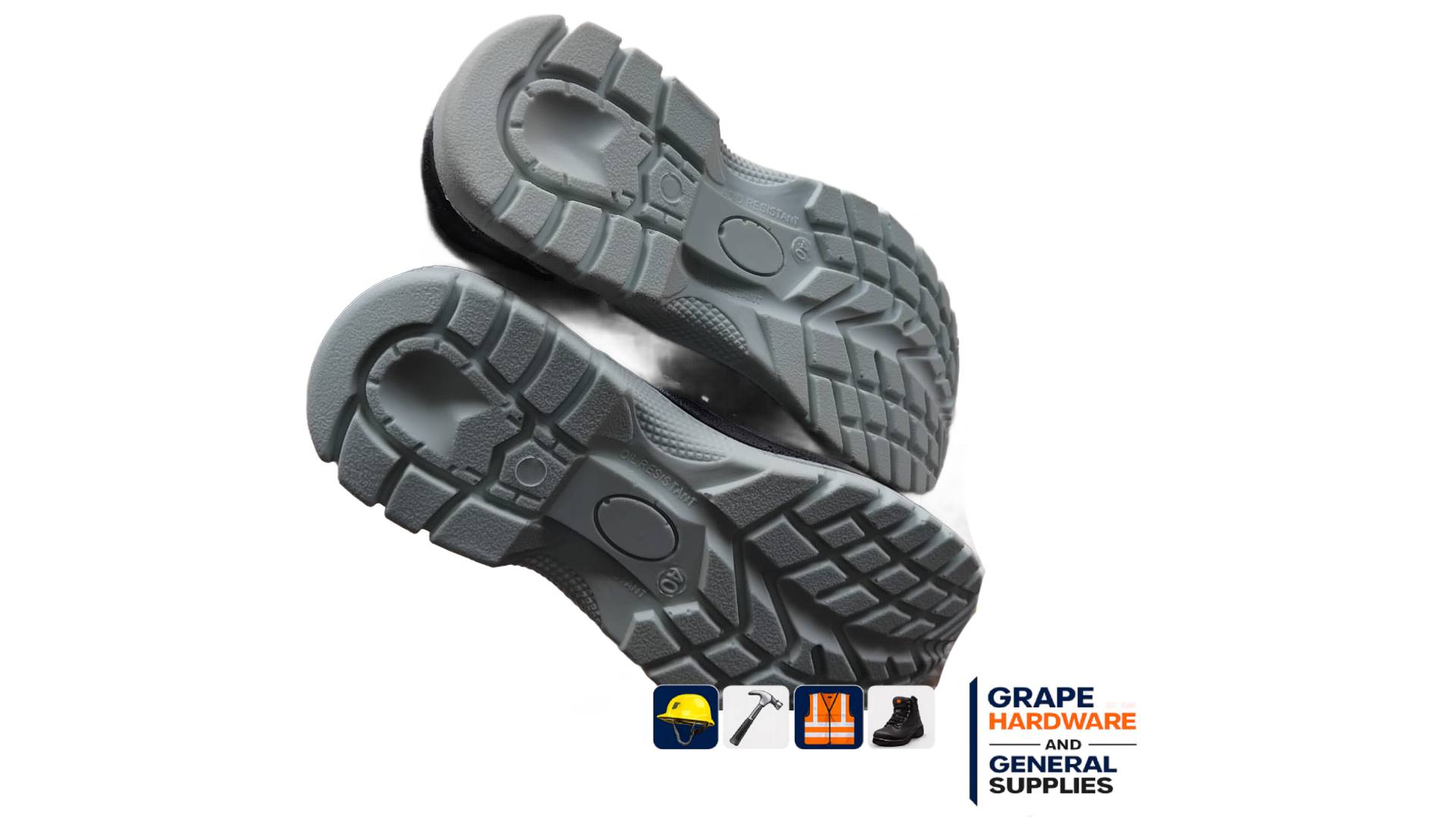 ELECANT Lace-up Steel Toe Safety Shoes for Construction, Factory and Industrial Work||Black Safety Shoes for Men - Image 2