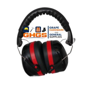 Garosa Noise Cancelling Earmuffs for Babies Toddlers Adults Adjustable Sound Blocking Safety Ear Muffs Over Ear Headphones Black Red