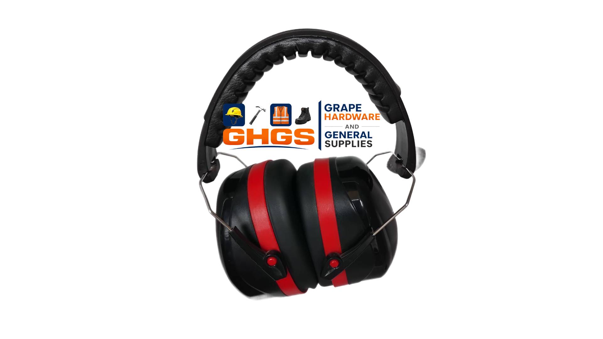 Garosa Noise Cancelling Earmuffs for Babies Toddlers Adults Adjustable Sound Blocking Safety Ear Muffs Over Ear Headphones Black Red