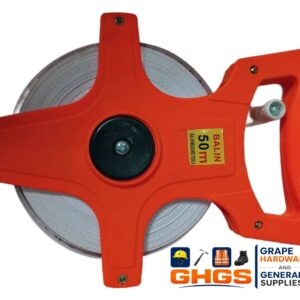 Open Reel Fiberglass Long 300 Ft Tape Measure Construction Track And Field 50,30 Meter Measuring Tape, Dual-Sided Measuring Reel With Feet And Meters