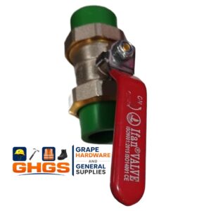 PNTEK PPR Flexible Brass Ball Valve Double Brass Ball Valve 20-63mm Socket PPR Gate Valve