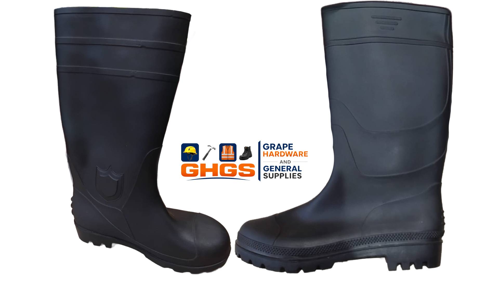 SLS-An101A High Quality Top Popular Fashion No Steel Toe PVC Rain Boots Gum Boots Rain Footwear with CE Certificate