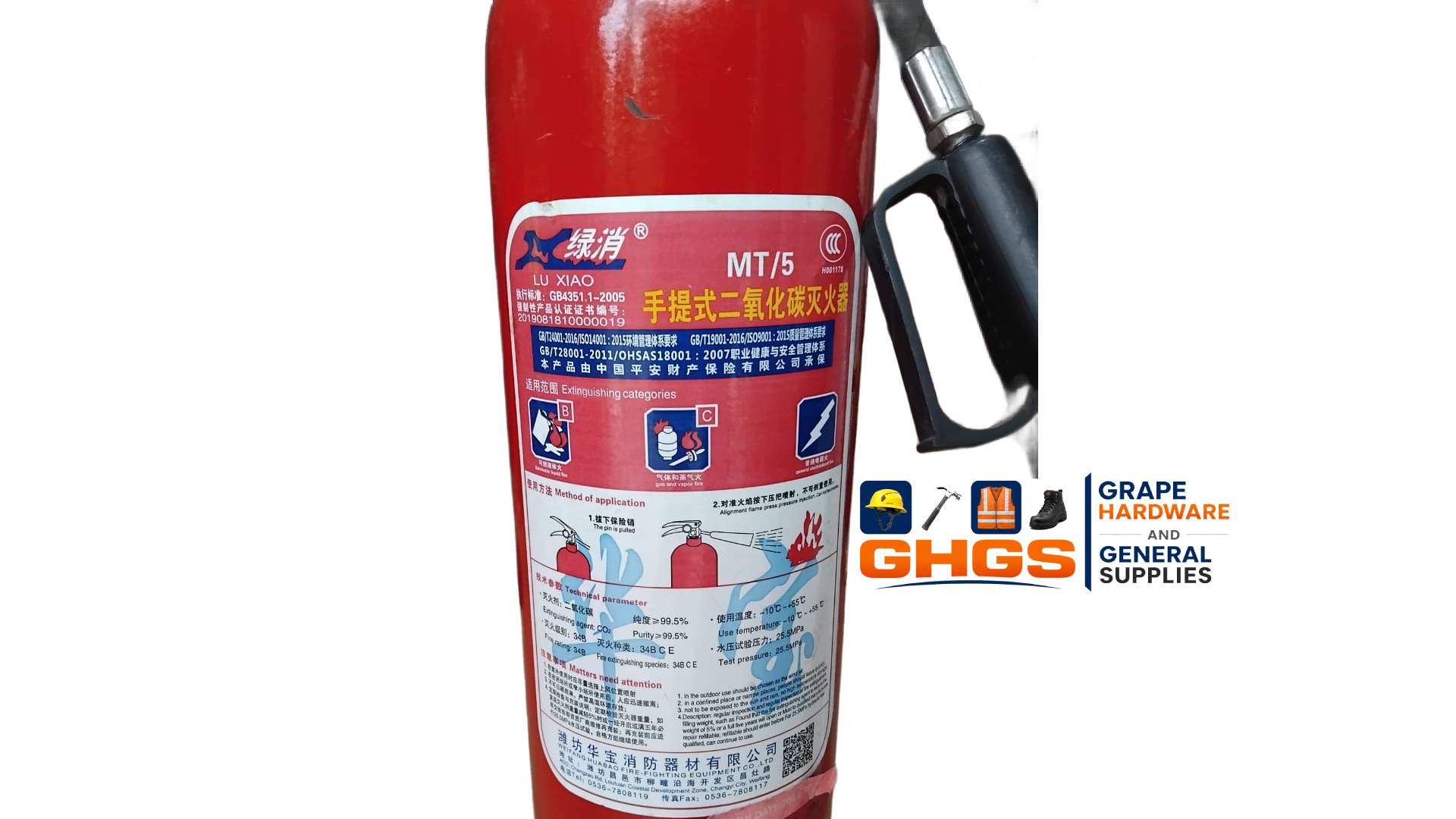Solas Foam Water Spray Fire Extinguisher - Image 3