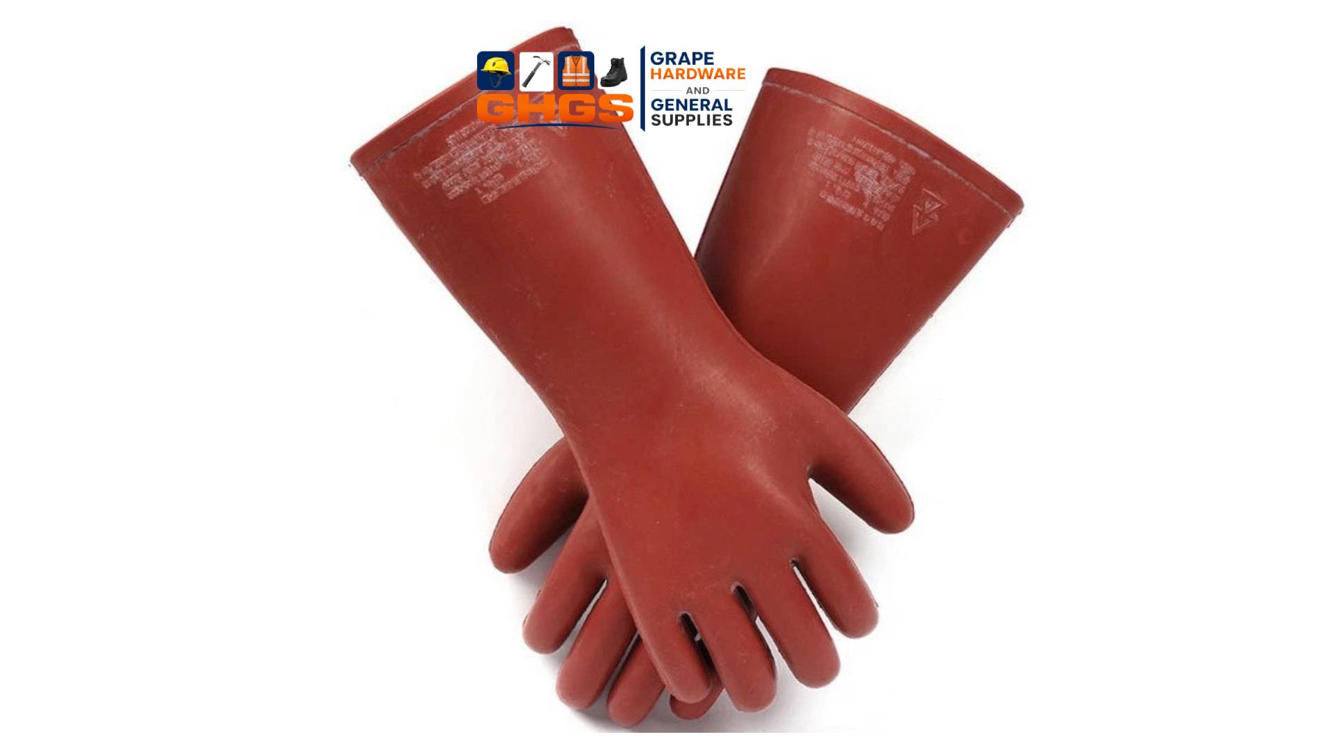 Red PVC Electrical gloves Safety Gloves – Heavy Duty Waterproof Industrial Protective Gloves - Image 2